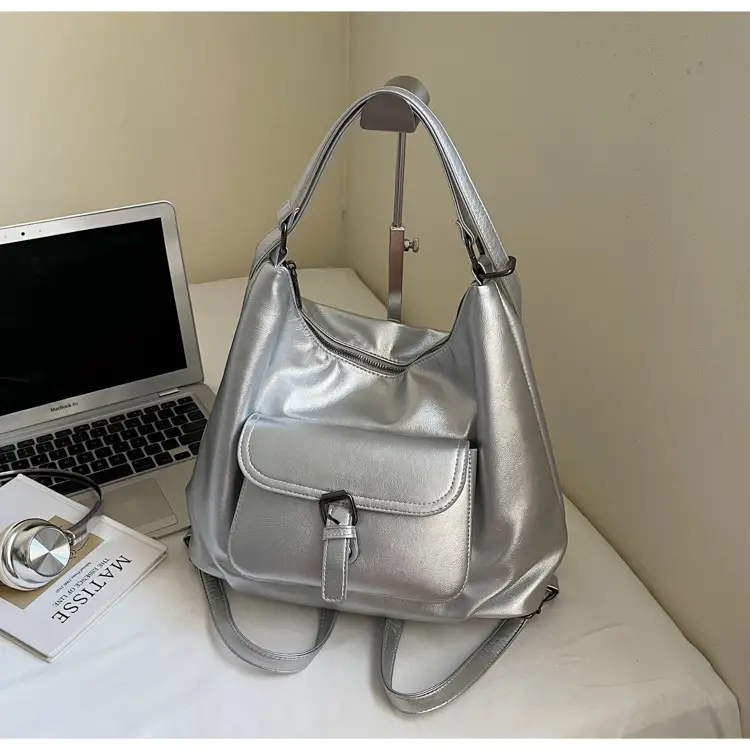 Women's Silver Retro Shoulder Bag 2025 New — feature 23