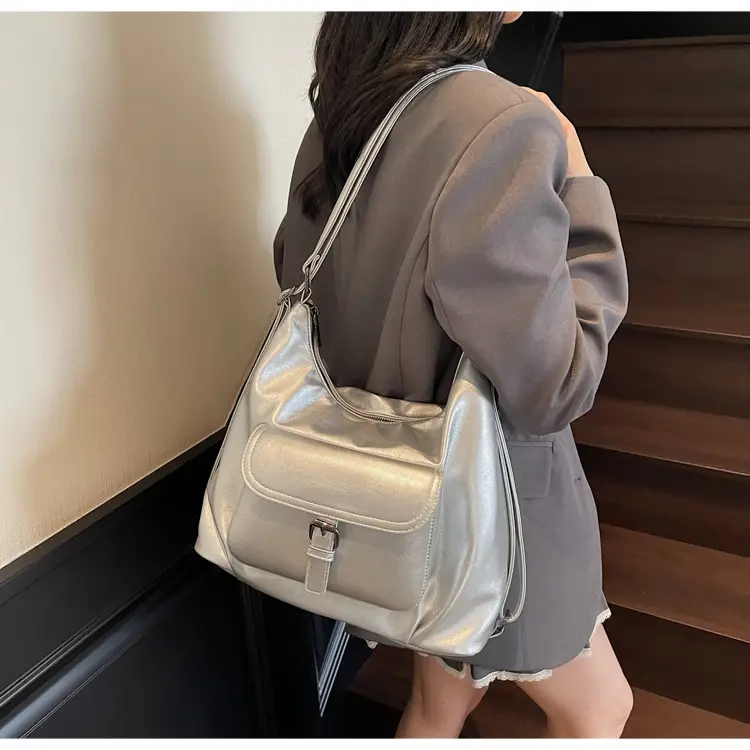 Women's Silver Retro Shoulder Bag 2025 New — feature 30