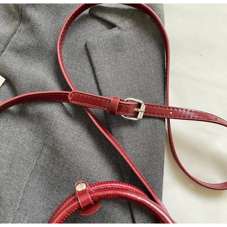 Retro Crossbody Bag Brown Leather Miu Series 2025 — feature 22