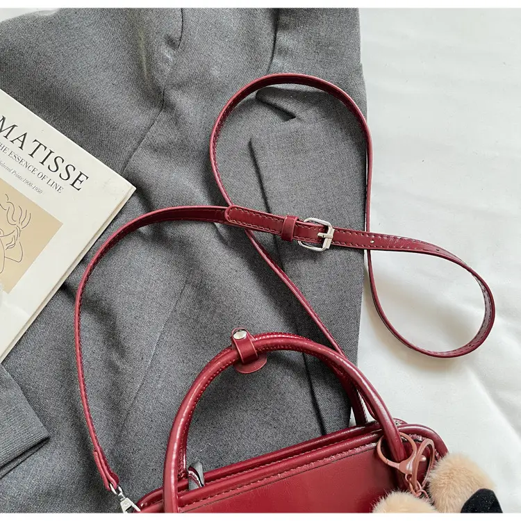 Retro Crossbody Bag Brown Leather Miu Series 2025 — feature 23