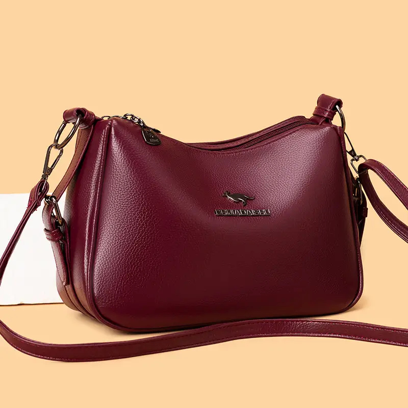 Korean Style Brown Crossbody Bag for Women - Image 7