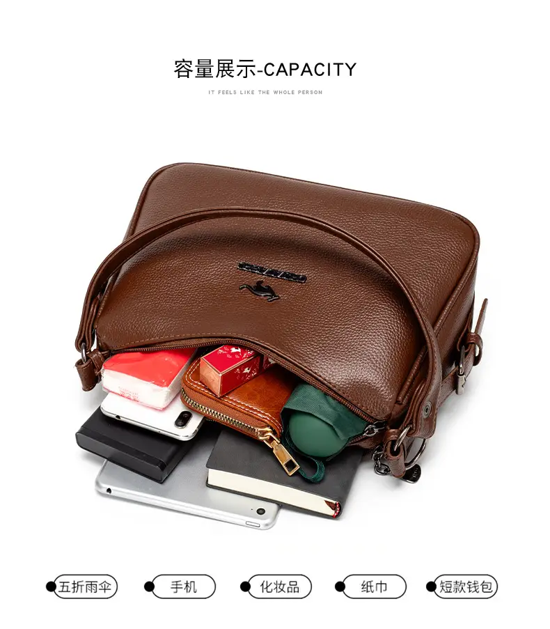 Korean Style Brown Crossbody Bag for Women — feature 12