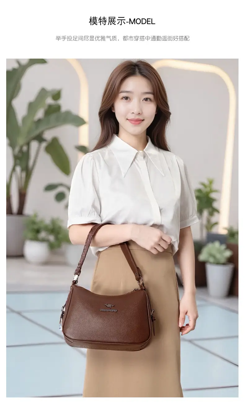 Korean Style Brown Crossbody Bag for Women — feature 14