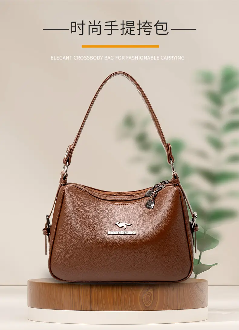 Korean Style Brown Crossbody Bag for Women — feature 2