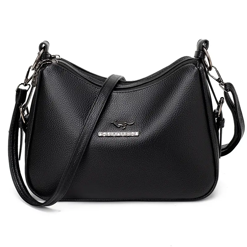Korean Style Brown Crossbody Bag for Women - Image 2