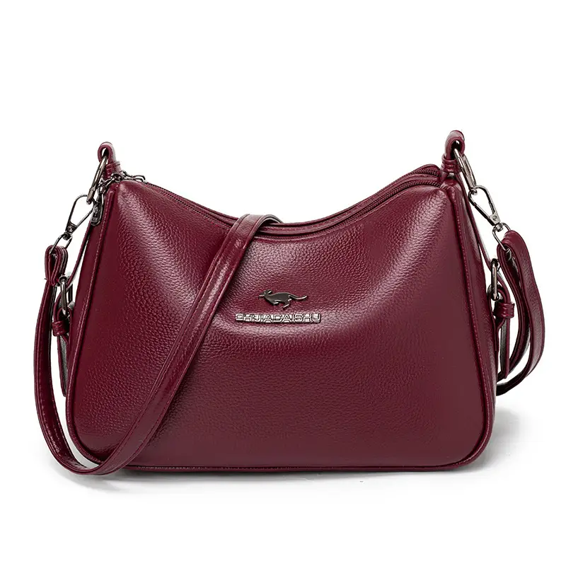 Korean Style Brown Crossbody Bag for Women - Image 3