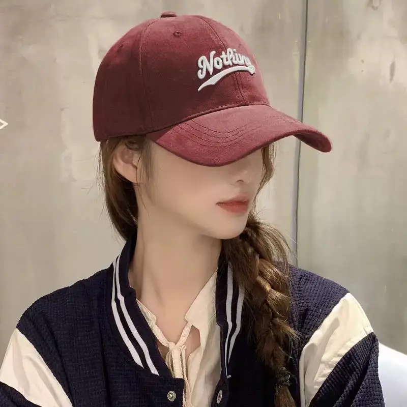 Korean Style Women Baseball Cap with Letter Embroidery - Image 24