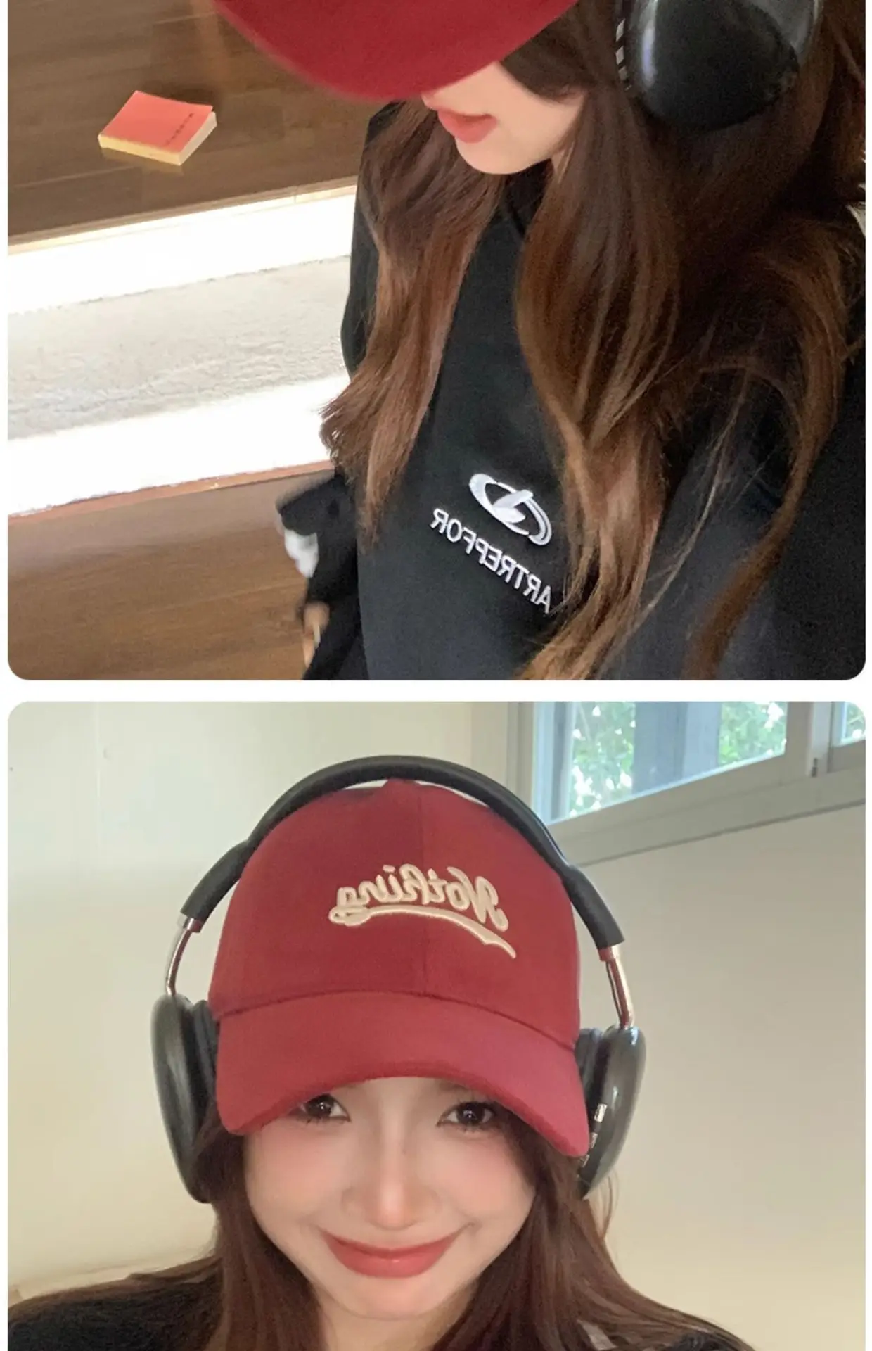 Korean Style Women Baseball Cap with Letter Embroidery — feature 12