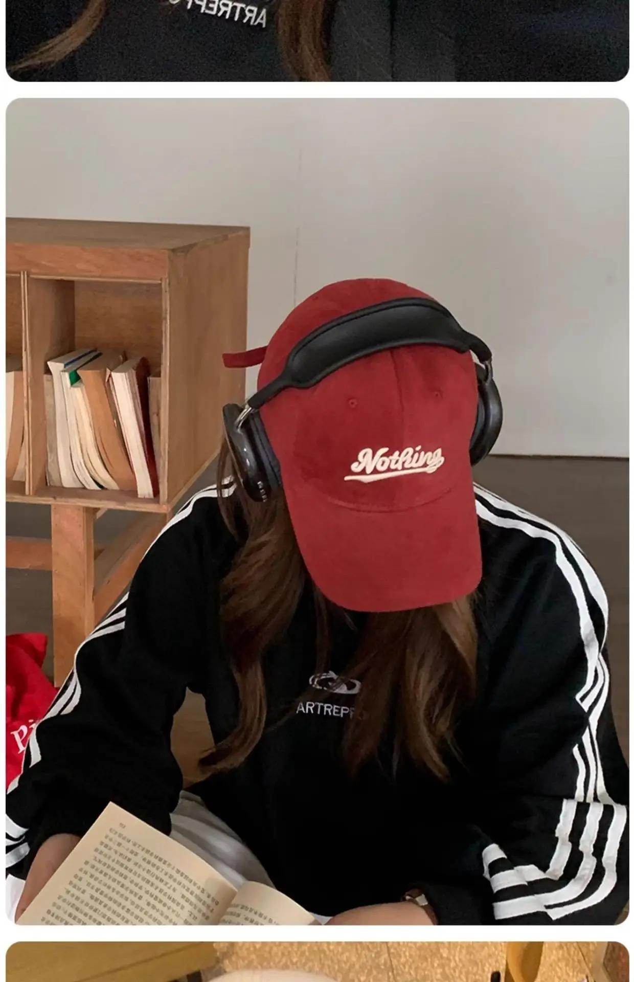 Korean Style Women Baseball Cap with Letter Embroidery — feature 14