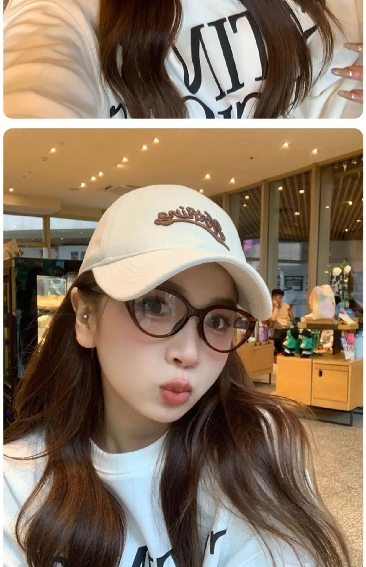 Korean Style Women Baseball Cap with Letter Embroidery — feature 16