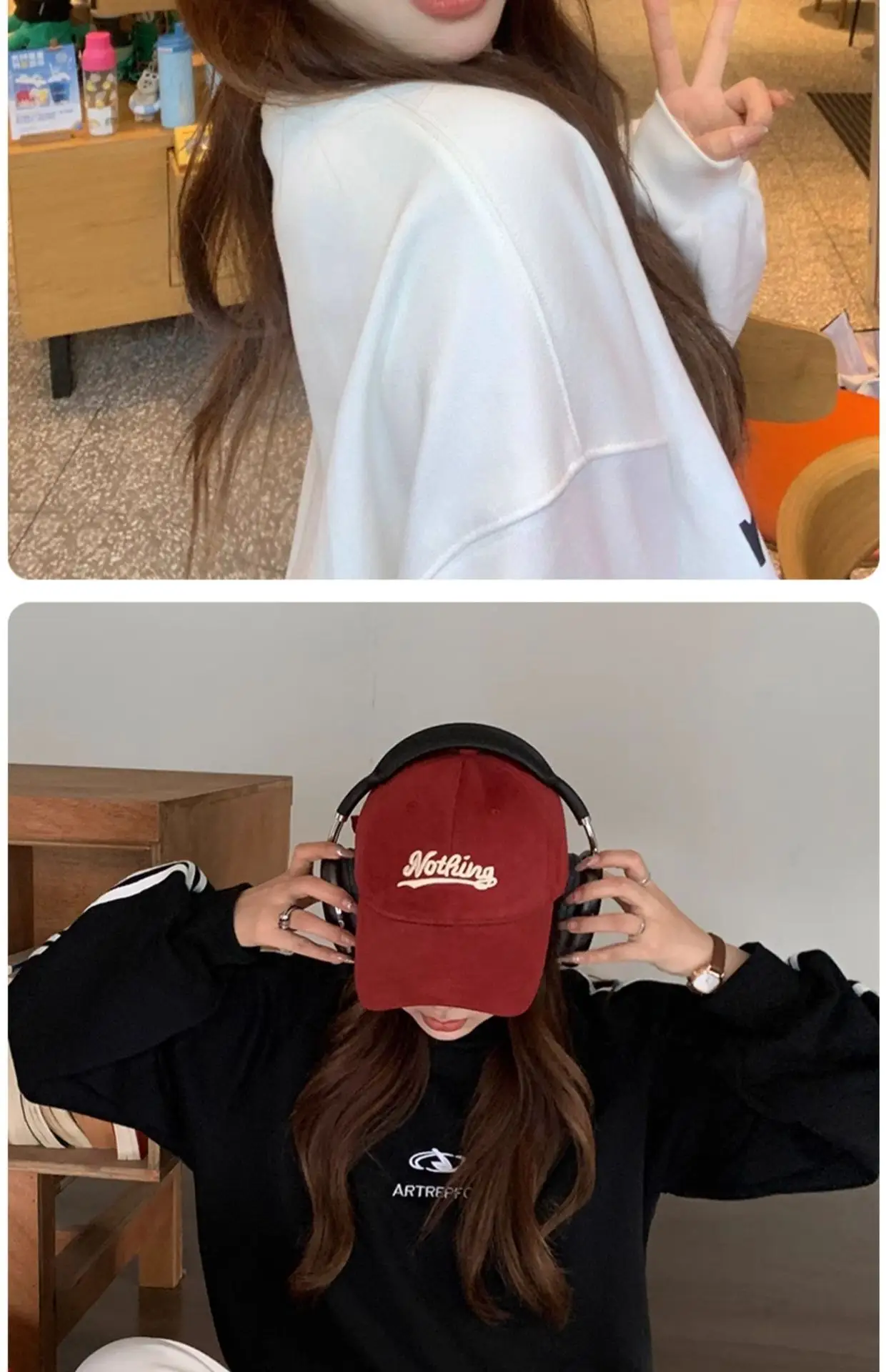 Korean Style Women Baseball Cap with Letter Embroidery — feature 8