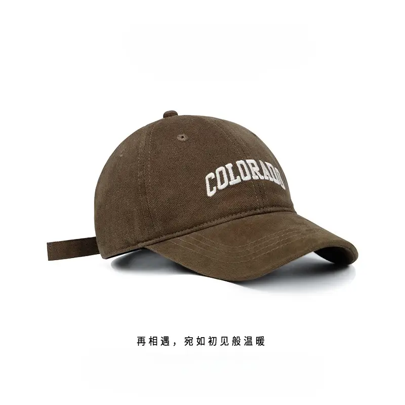 Korean Style Women Baseball Cap with Letter Embroidery - Image 15