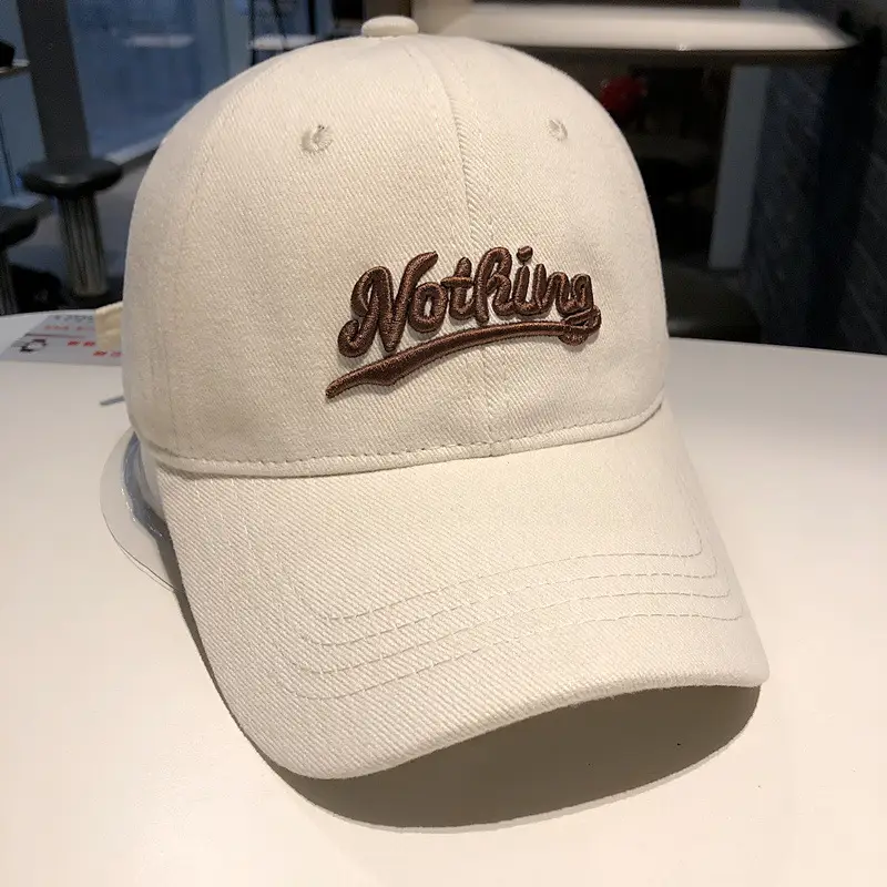 Korean Style Women Baseball Cap with Letter Embroidery - Image 2