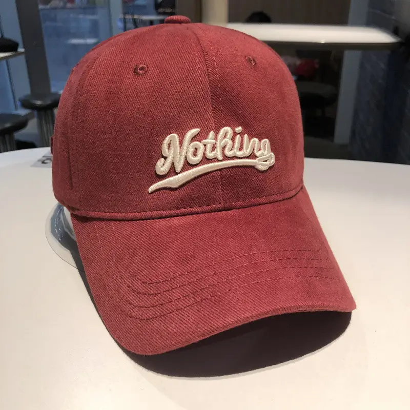 Korean Style Women Baseball Cap with Letter Embroidery - Image 3