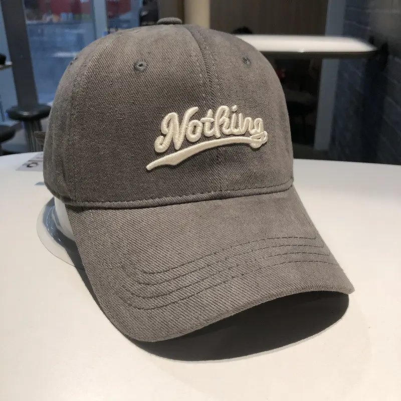 Korean Style Women Baseball Cap with Letter Embroidery - Image 4