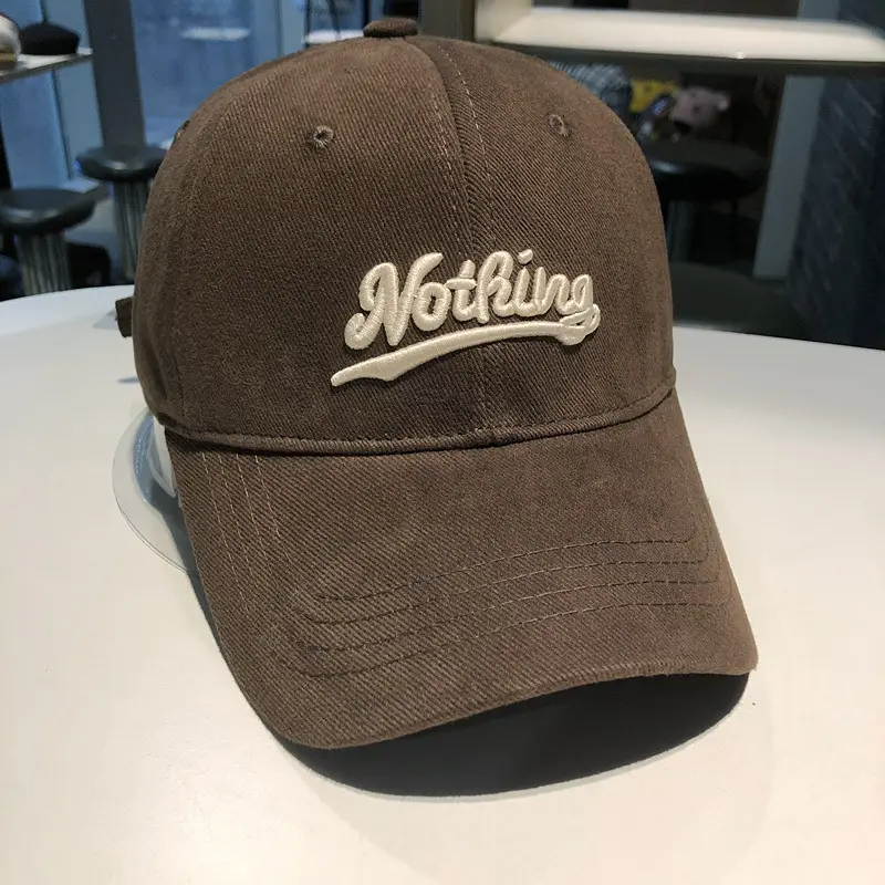 Korean Style Women Baseball Cap with Letter Embroidery - Image 6