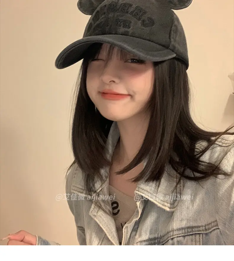 Korean Style Bear Ear Baseball Cap for Women — feature 20