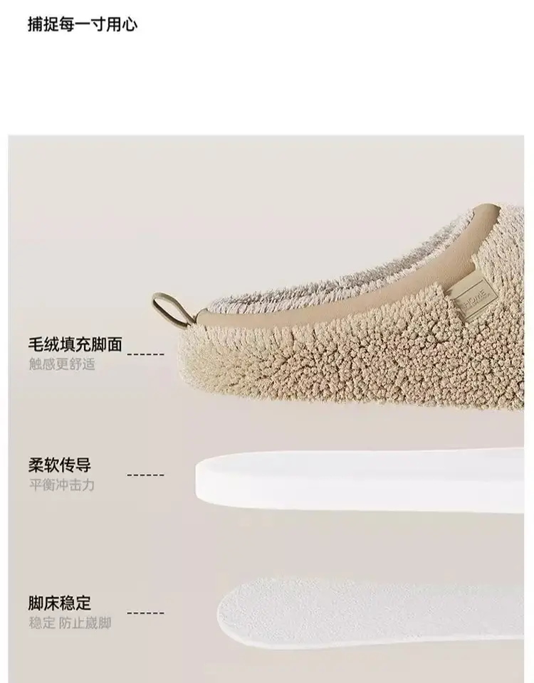 Cotton Slippers for Women, Autumn and Winter Indoor Home Non-Slip Thick-Soled High-Bottom Plush 2025 New Cotton Slippers for Men — feature 13
