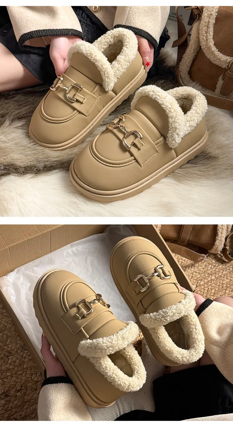 Women Plush Loafers Winter Warm Anti-Slip — feature 9