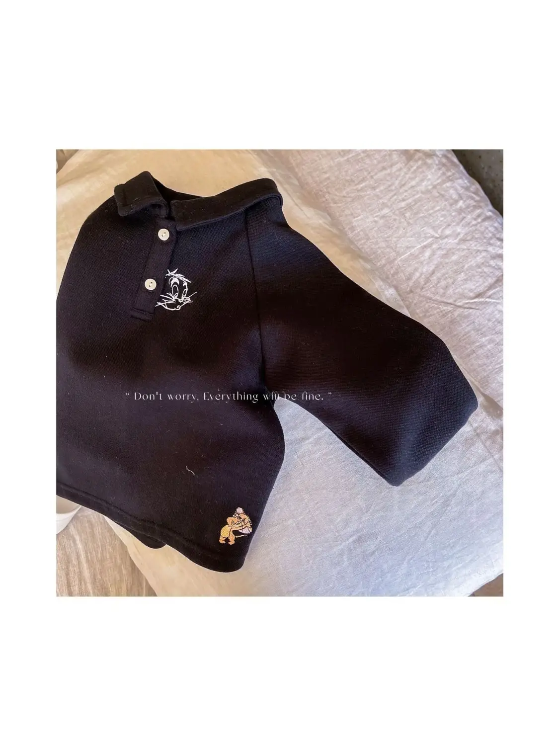 Korean Style Cartoon Embroidered Polo Shirt for Boys — feature 12