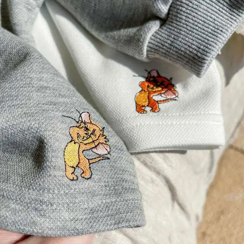 Korean Style Cartoon Embroidered Polo Shirt for Boys — feature 14