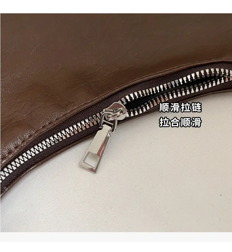 Brown Leather Shoulder Bag for Women Commuter High-End — feature 4