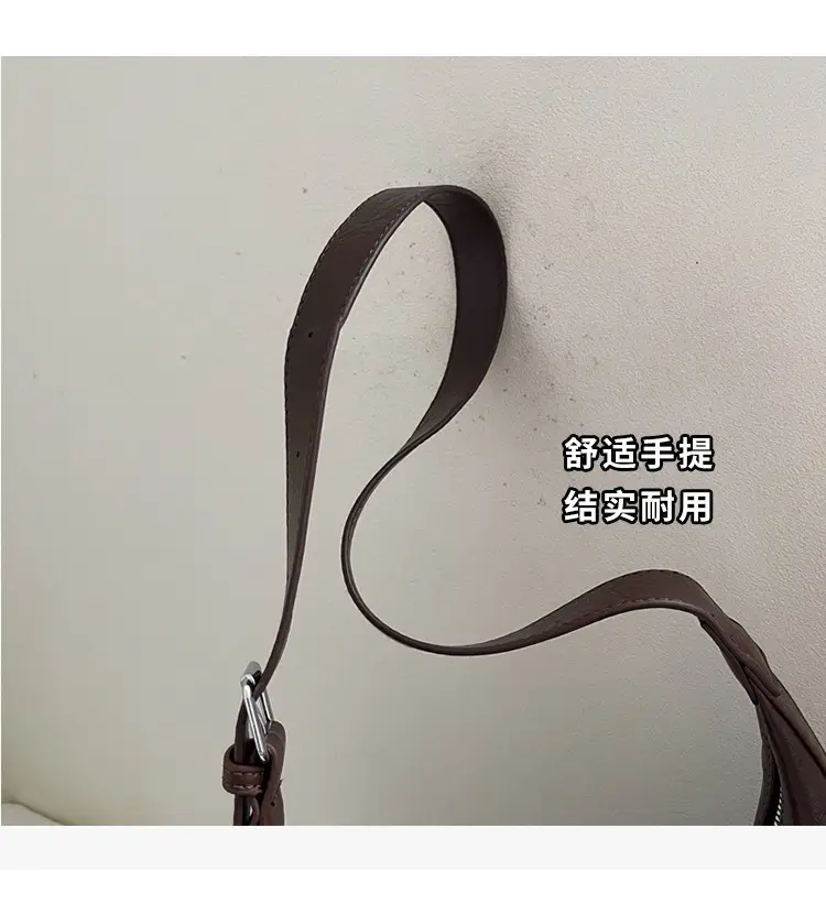 Brown Leather Shoulder Bag for Women Commuter High-End — feature 5