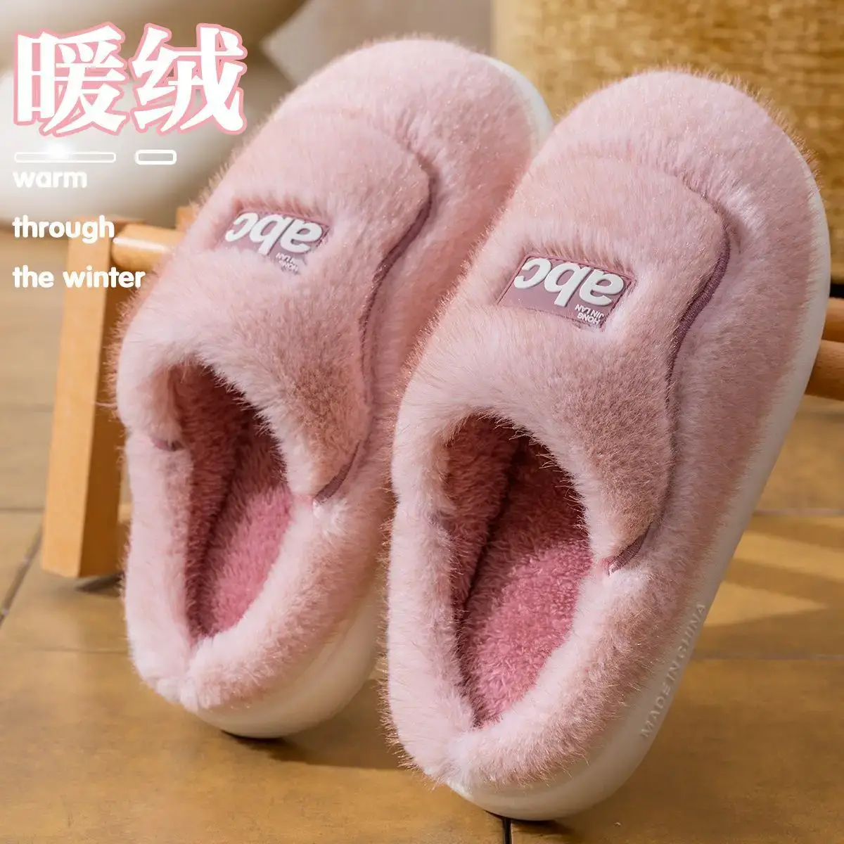 2025 Cotton Slippers Women Autumn Winter Warm Thick Non-Slip - Image 2