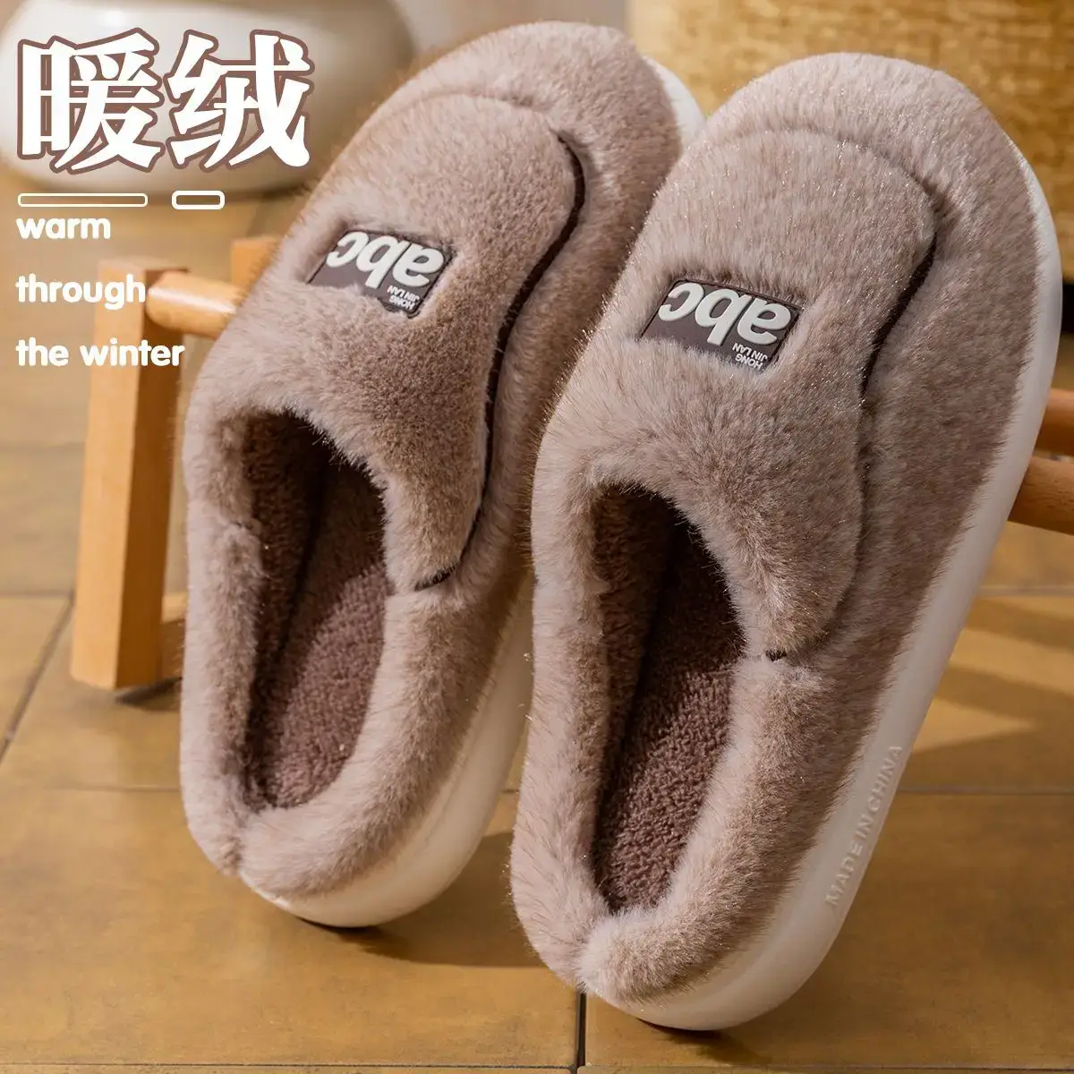 2025 Cotton Slippers Women Autumn Winter Warm Thick Non-Slip - Image 3