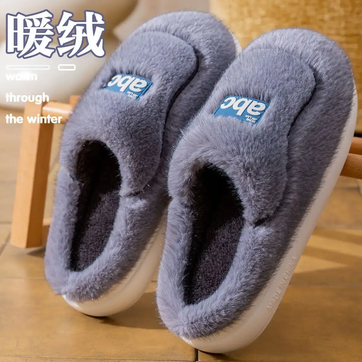 2025 Cotton Slippers Women Autumn Winter Warm Thick Non-Slip - Image 4