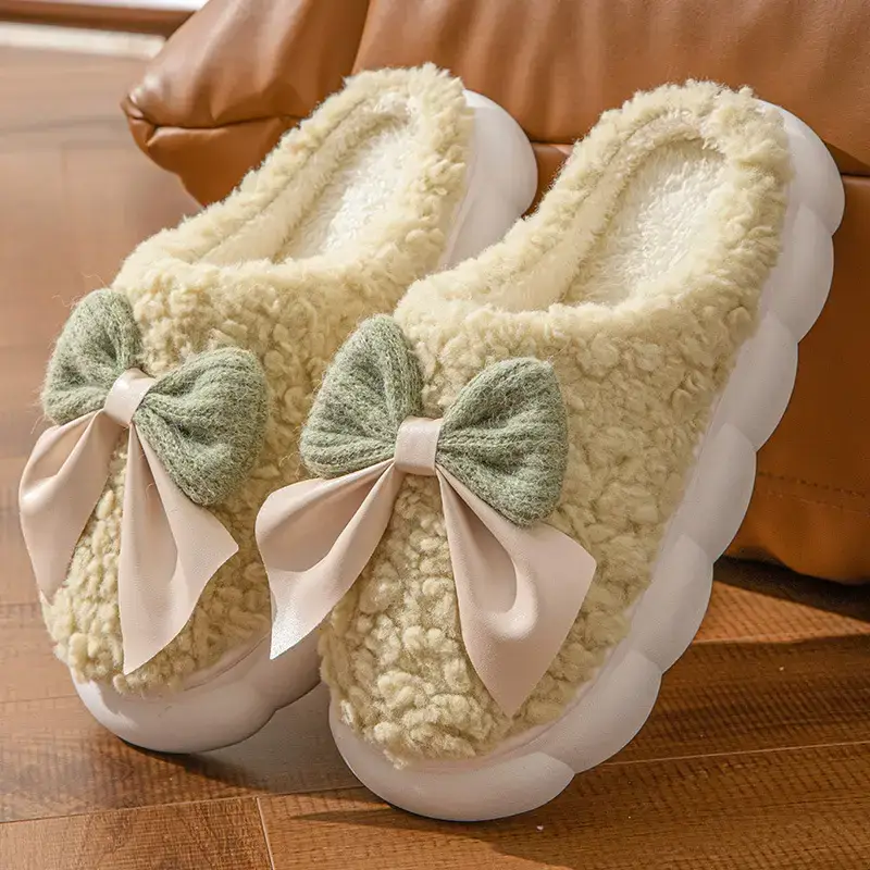 2025 Cotton Slippers Women Autumn Winter Warm Thick Non-Slip - Image 7