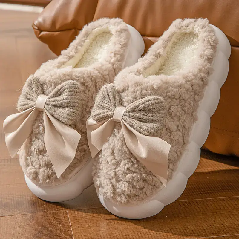2025 Cotton Slippers Women Autumn Winter Warm Thick Non-Slip - Image 8