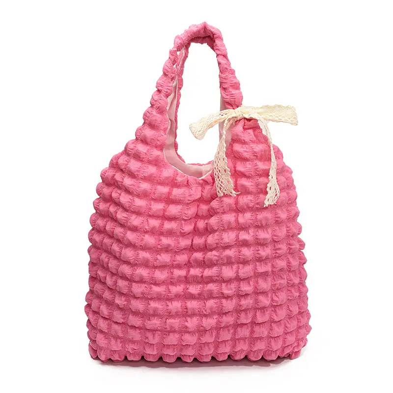 Black Cloud Pleated Shoulder Bag for Women