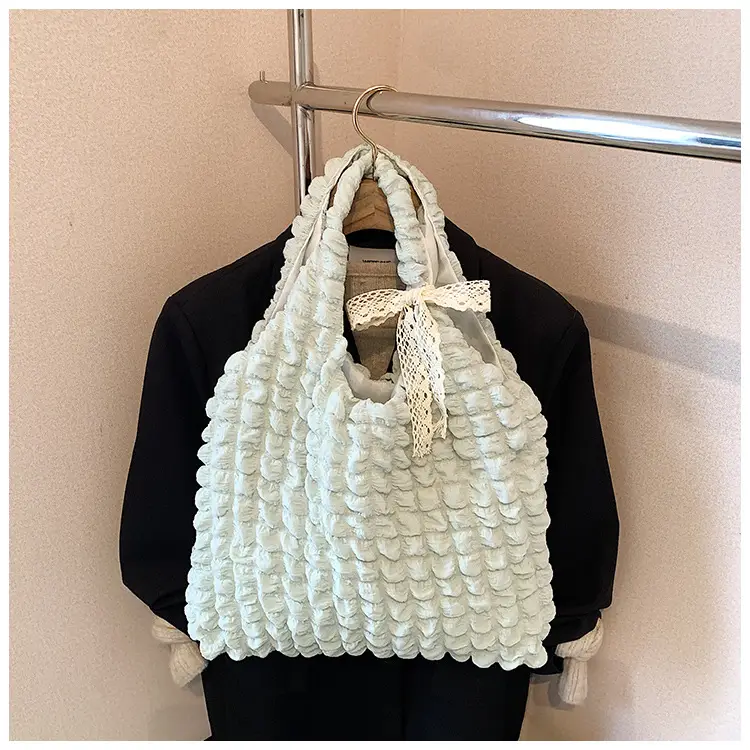 Black Cloud Pleated Shoulder Bag for Women — feature 27