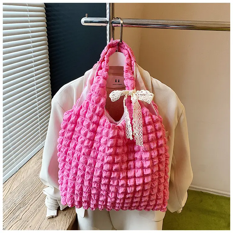 Black Cloud Pleated Shoulder Bag for Women — feature 29