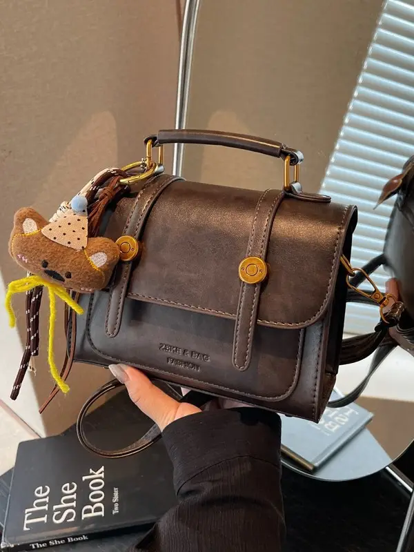 Women Retro Brown Shoulder Crossbody Bag 2026 - Image 7