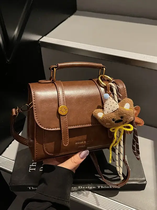 Women Retro Brown Shoulder Crossbody Bag 2026 - Image 8