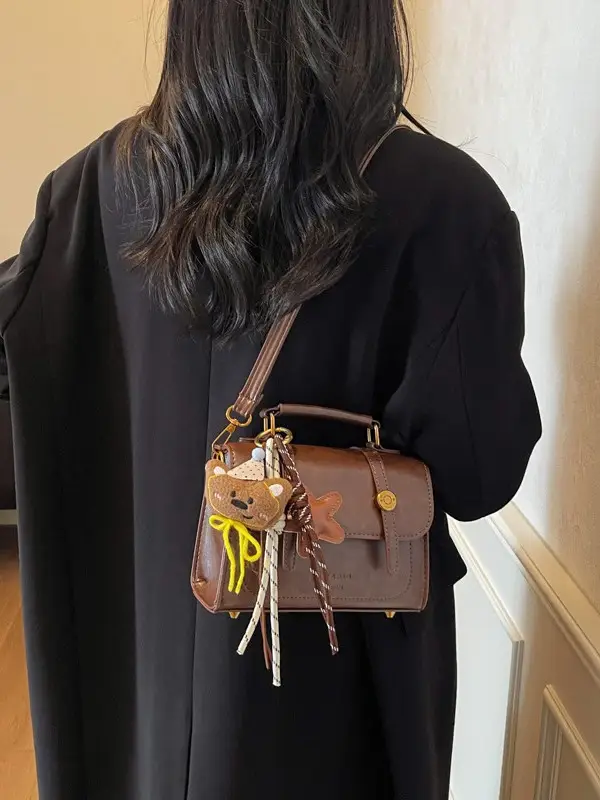 Women Retro Brown Shoulder Crossbody Bag 2026 - Image 9