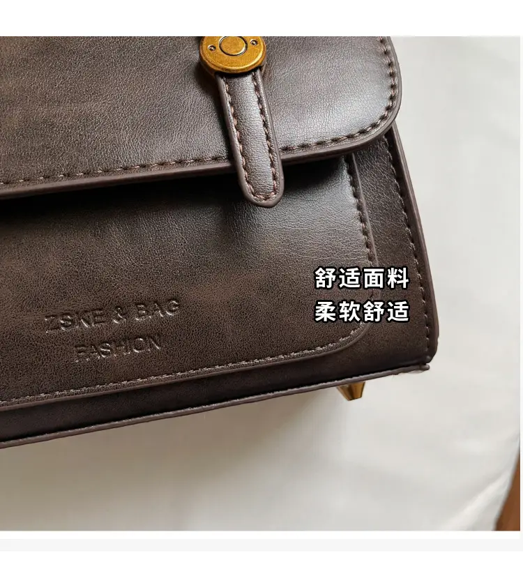 Women Retro Brown Shoulder Crossbody Bag 2026 — feature 10