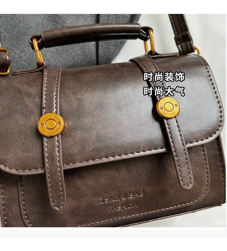 Women Retro Brown Shoulder Crossbody Bag 2026 — feature 11