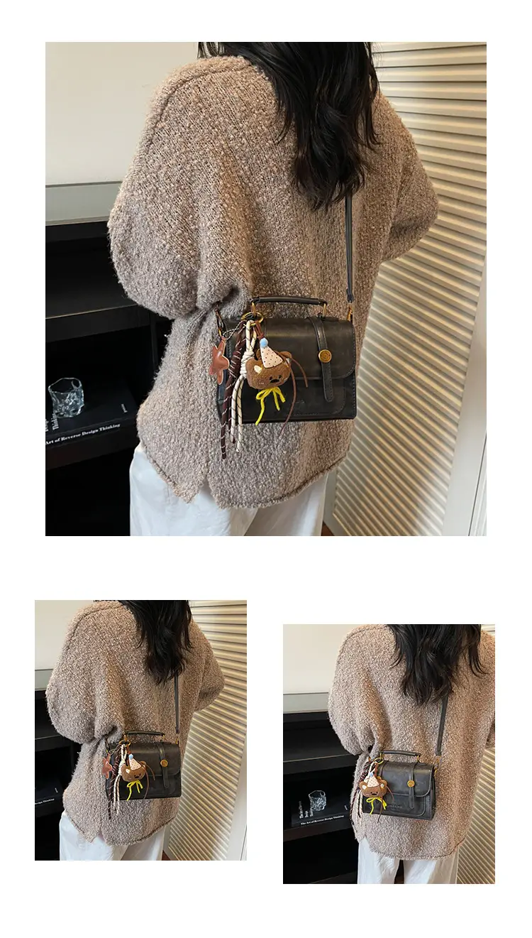 Women Retro Brown Shoulder Crossbody Bag 2026 — feature 15