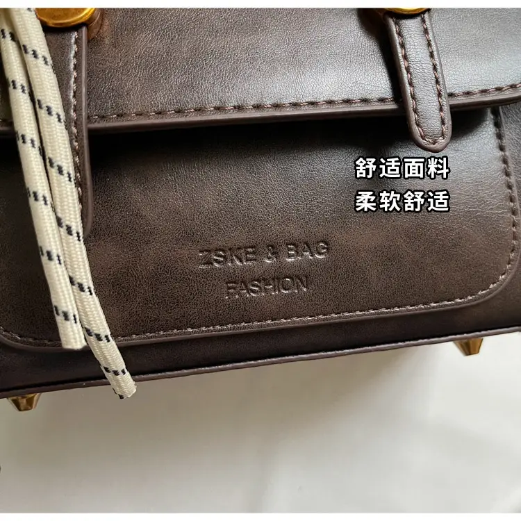Women Retro Brown Shoulder Crossbody Bag 2026 — feature 3