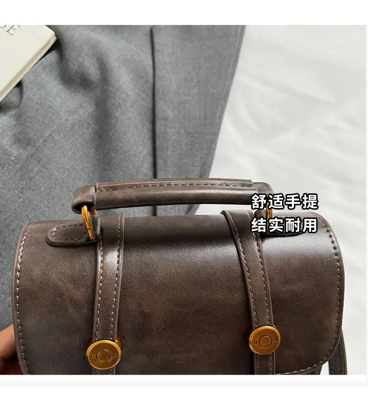 Women Retro Brown Shoulder Crossbody Bag 2026 — feature 9