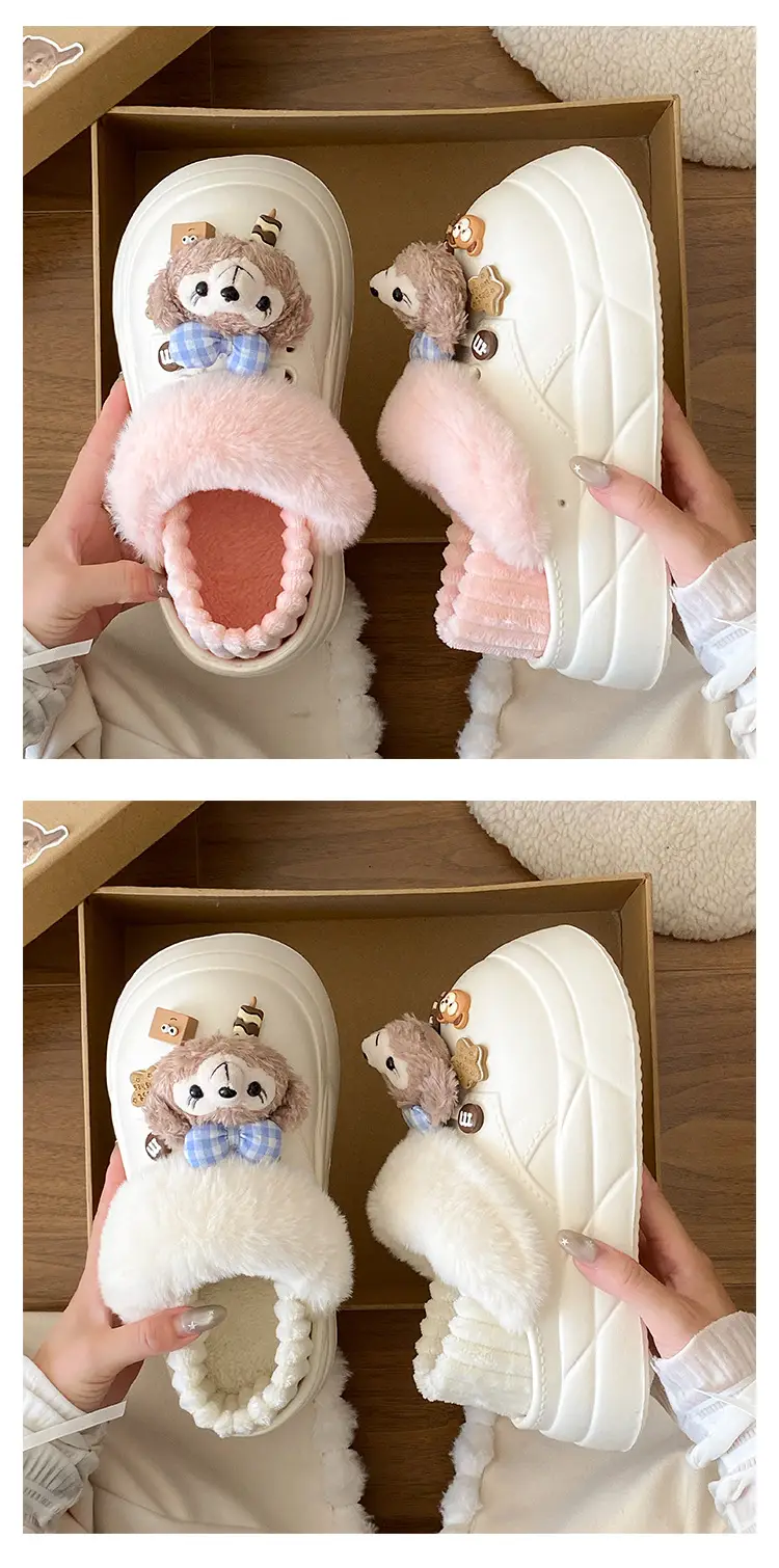 Cute Furry Winter Slippers for Women — feature 14