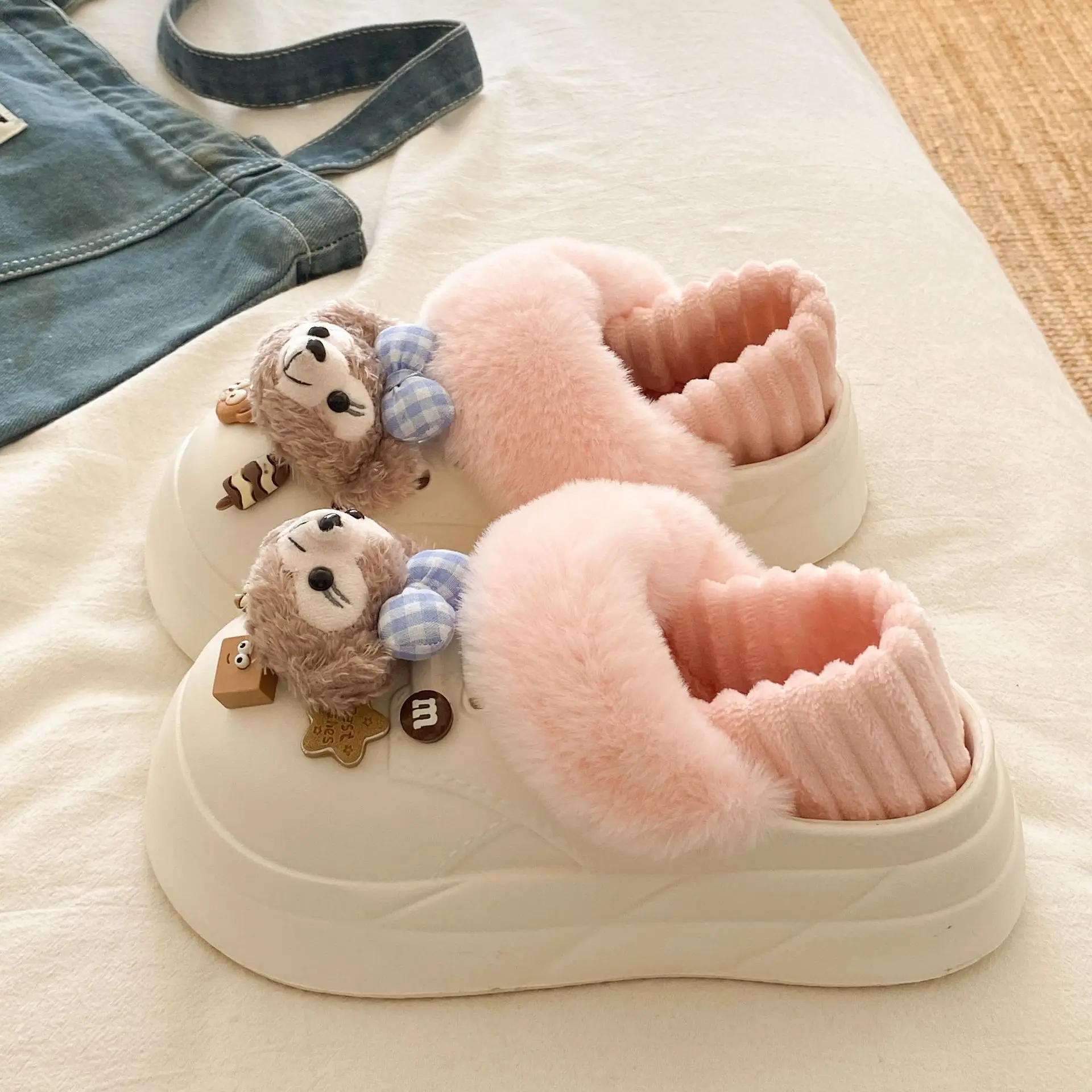 Cute Furry Winter Slippers for Women - Image 5