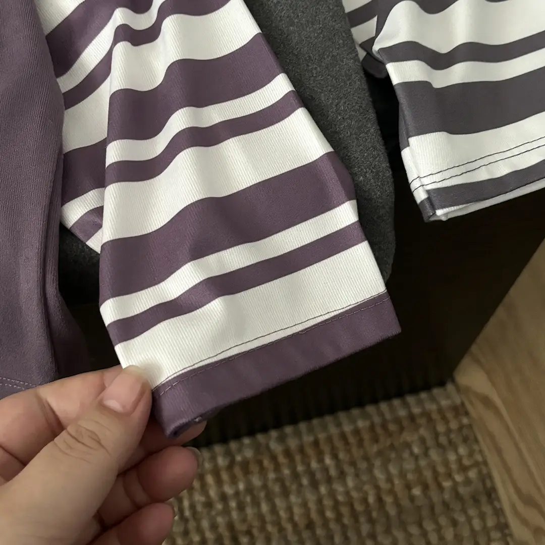 Kids Long Sleeve T-Shirt Black Striped Sleeve Korean Style — feature 10