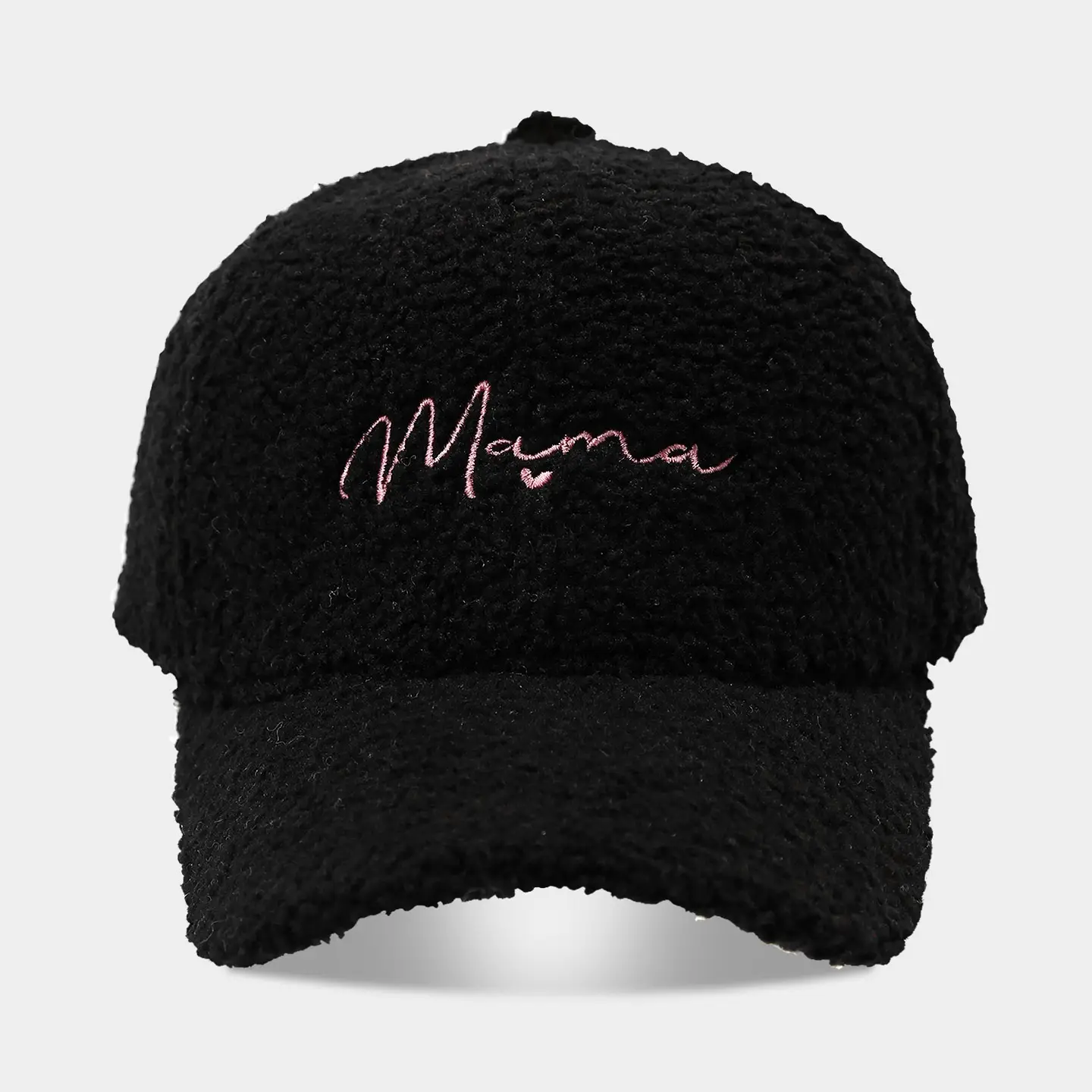 Women's Warm Teddy Fleece Baseball Cap with Embroidery - Image 13