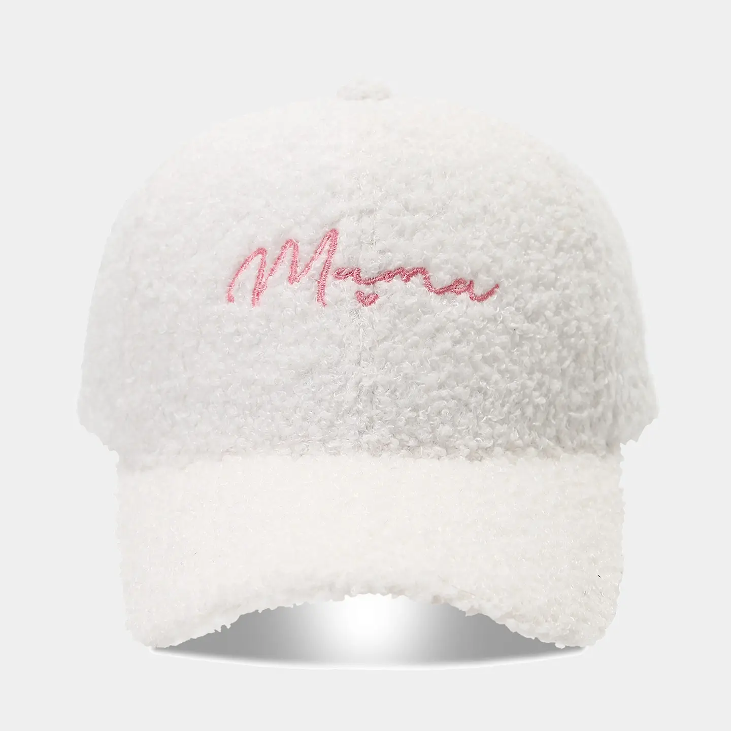 Women's Warm Teddy Fleece Baseball Cap with Embroidery - Image 14