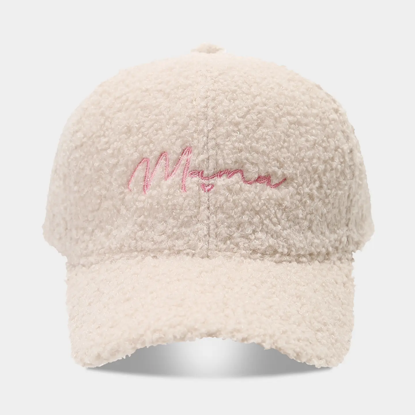 Women's Warm Teddy Fleece Baseball Cap with Embroidery - Image 15