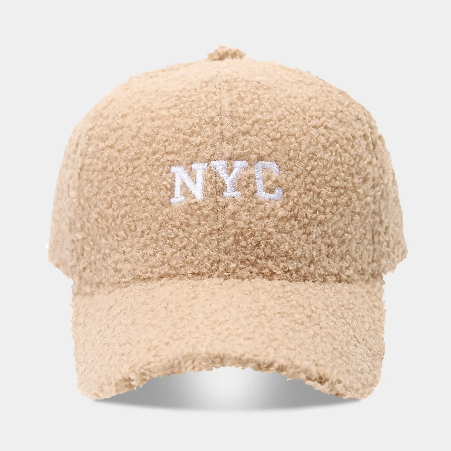 Women's Warm Teddy Fleece Baseball Cap with Embroidery - Image 24